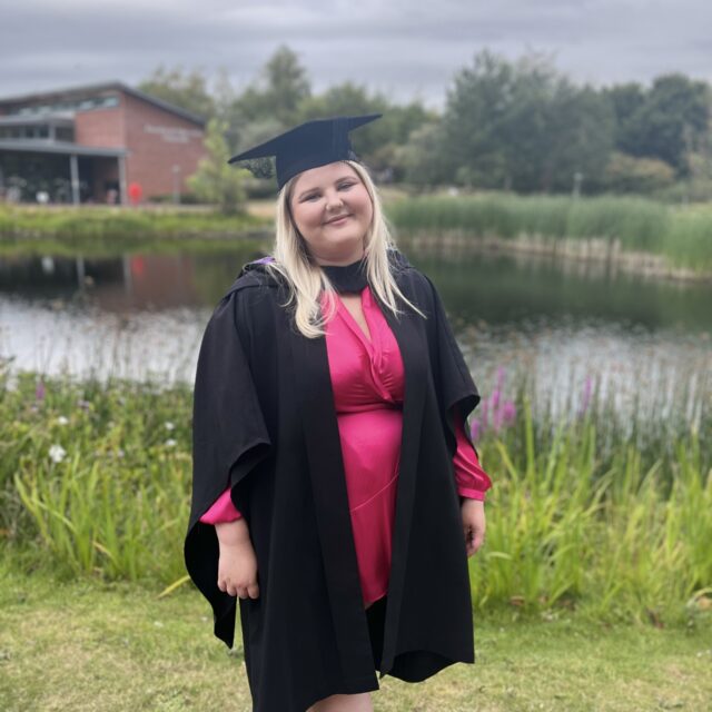 Photo of Laura on her graduation day